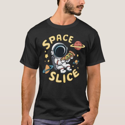 ピザ宇宙飛行士 Tシャツ (正面)