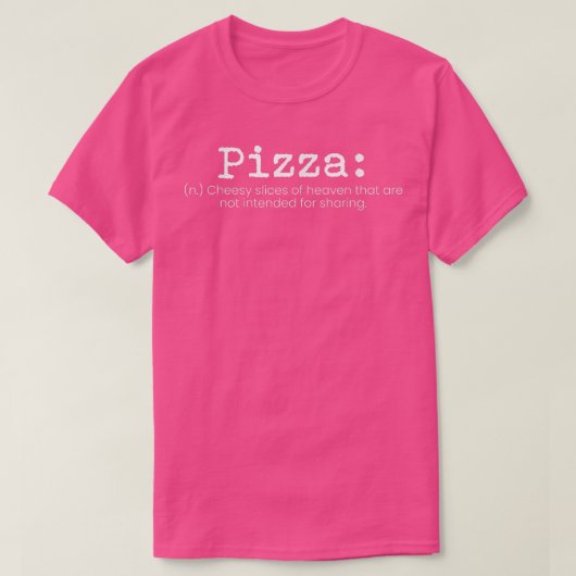 ピザ定義607 Tシャツ (デザイン正面)