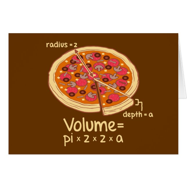 ピザ容積の数式= Pi*z*z*a (正面横)