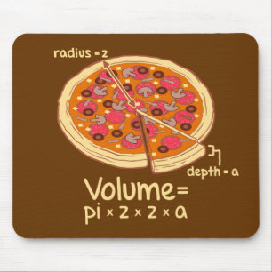 ピザ容積の数式= Pi*z*z*a マウスパッド