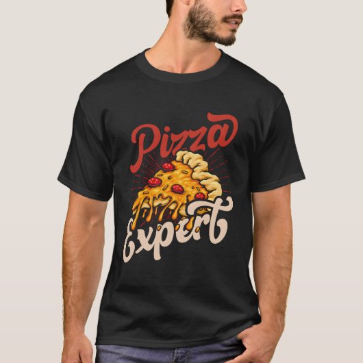 ピザ専門家趣味ピザメーカー Tシャツ (正面)