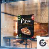 ピザ専門店 オーダーメイド ウィンドウシール ウィンドウサイン (カフェ窓)