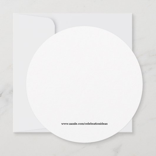 ピザ専門店 招待状 (裏面)