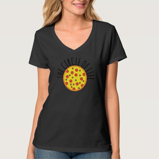 ピザ屋のサークル生活はピザのピザメーカーのシェフ Tシャツ (正面)