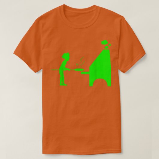 ピザ屋，ピザベーキング，ピザ屋，パン屋，プロフェス Tシャツ (デザイン正面)