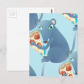 ピザ屋 ポストカード (正面/裏面)