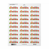 ピザ屋 ラベル (フルシート)