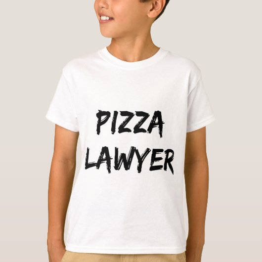 ピザ弁護士トレンディー引用文 Tシャツ (正面)