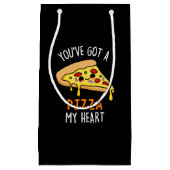 ピザ得のハートおもしろいパン スモールペーパーバッグ (正面)