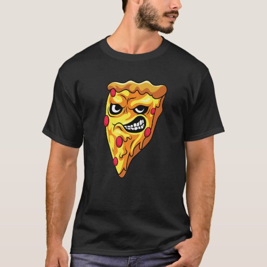 ピザ怒グルメ Tシャツ (正面)