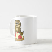 ピザ怠惰 コーヒーマグカップ (正面左)