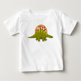 ピザ恐竜 ベビーTシャツ