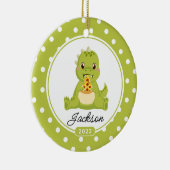 ピザ愛おもしろいDino Boysクリスマスセラミックスホーン セラミックオーナメント (右)