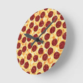 ピザ愛好家の壁時計のためのペパロニピザ ラウンド壁時計 (傾斜)