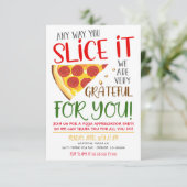 ピザ感謝のご招待 招待状 (スタンド正面)