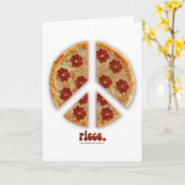 "ピザ戦争"の挨拶状ではなくを作って下さい カード (黄色い花)
