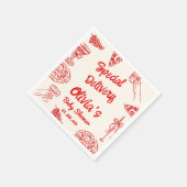 ピザ手引き特殊配送赤ちゃんシャワー スタンダードカクテルナプキン (角)