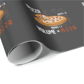 ピザ数学式物理科学グルメ ラッピングペーパー (ロールコーナー)