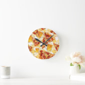 ピザ時間ビール時間 ラウンド壁時計 (ホーム)