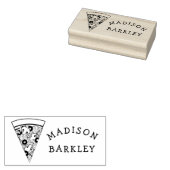 ピザ最高コンボかわいいキッズフード名 ラバースタンプ (押印)