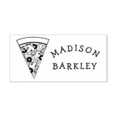 ピザ最高コンボかわいいキッズフード名 ラバースタンプ (インプリント)