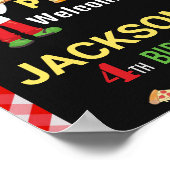 ピザ歓迎パーティーサインピザ作りパーティーポスター ポスター (角)