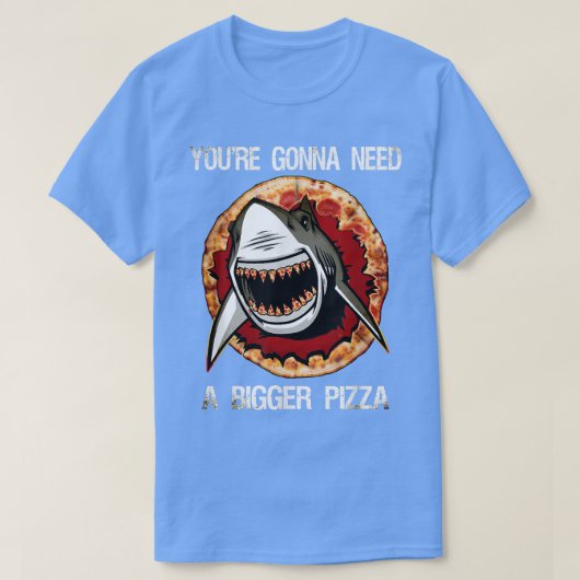 ピザ歯のサメ29035120 Tシャツ (デザイン正面)
