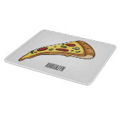 ピザ漫画のイラストレーション カッティングボード (角)