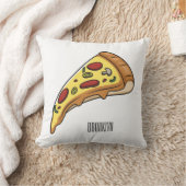 ピザ漫画のイラストレーション クッション (ブランケット)