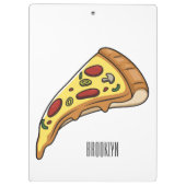 ピザ漫画のイラストレーション クリップボード (裏面)