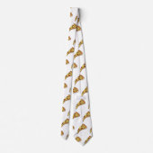 ピザ漫画のイラストレーション ネクタイ (裏面)