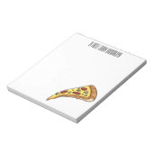 ピザ漫画のイラストレーション ノートパッド (回転)