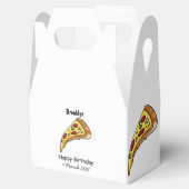 ピザ漫画のイラストレーション フェイバーボックス (オープン)