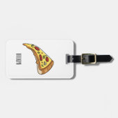 ピザ漫画のイラストレーション ラゲッジタグ (正面横)