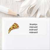 ピザ漫画のイラストレーション ラベル (インサイチュ)