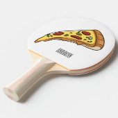 ピザ漫画のイラストレーション 卓球ラケット (正面アングル)