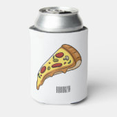 ピザ漫画のイラストレーション 缶クーラー (缶裏面)