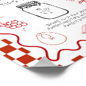 ピザ特別なdeliv子育てのヒントjarベビーシャワー ポスター (角)