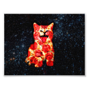 ピザ猫の宇宙 フォトプリント