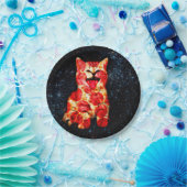 ピザ猫の宇宙 ペーパープレート (パーティー)