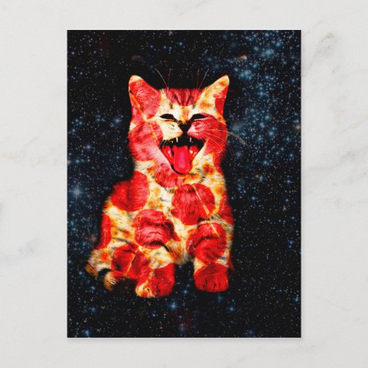 ピザ猫の宇宙 ポストカード (正面)