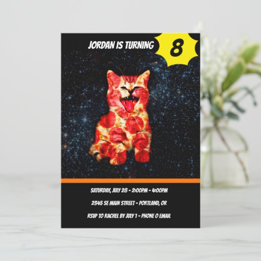 ピザ猫の宇宙 招待状 (スタンド正面)