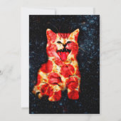 ピザ猫の宇宙 招待状 (裏面)