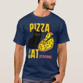 ピザ猫,飢え,猫ママ,猫好きTシャツ Tシャツ (正面)