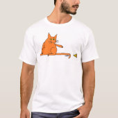 ピザ猫 Tシャツ (正面)