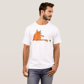 ピザ猫 Tシャツ (正面フル)
