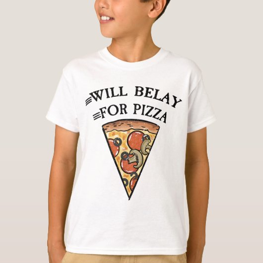 ピザ用のウィルおもしろい登山引用文 Tシャツ (正面)