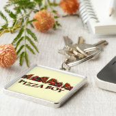 ピザ男の子 キーホルダー (側面)