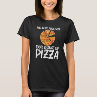ピザ男性へ女子イタリアンピザスライス食品 Tシャツ