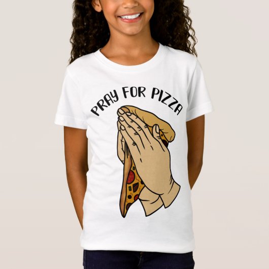 ピザ祈好きピザフおもしろいォーザ Tシャツ (正面)